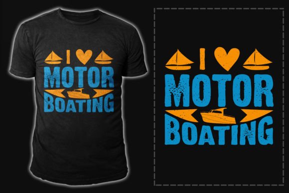 Boating Vector Vintage T-Shirt Design Graphics