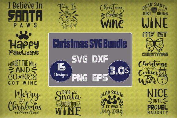Christmas 2 SVG Bundle: Graphics for T-Shirt Designs