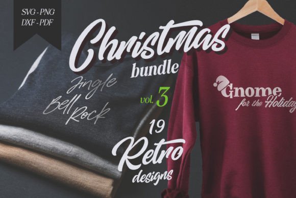 Christmas Shirt Design Bundle: Graphics & T-Shirt Designs