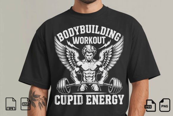 Cupid Energy Gym Workout Design Graphics