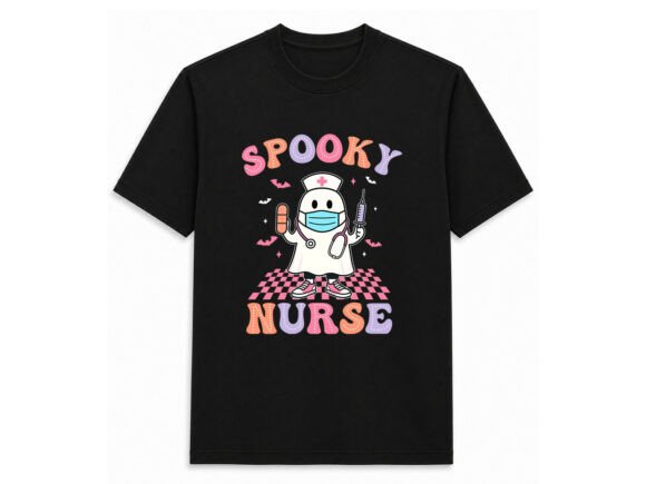 Halloween Nurse Ghost Graphics for T-Shirt Designs