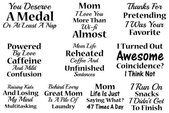 Mother’s Day SVG Bundle for T-Shirt Designs & Graphics