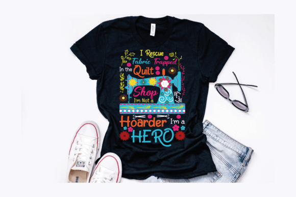 Quilting Sewing Quilt Shop Graphics & T-Shirt Designs
