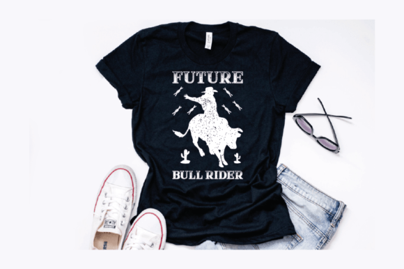 Rodeo Future Bull Rider Graphics for T-Shirt Designs