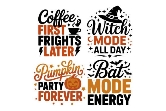 Spooky Halloween T-Shirt Design Bundle Graphics