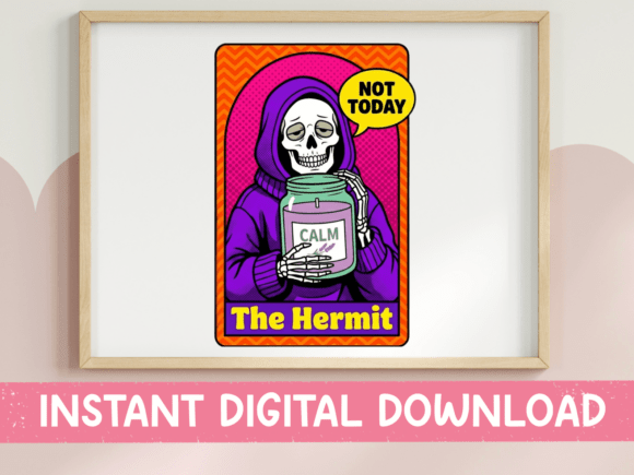 The Hermit Skeleton: SVG Graphics & T-Shirt Designs